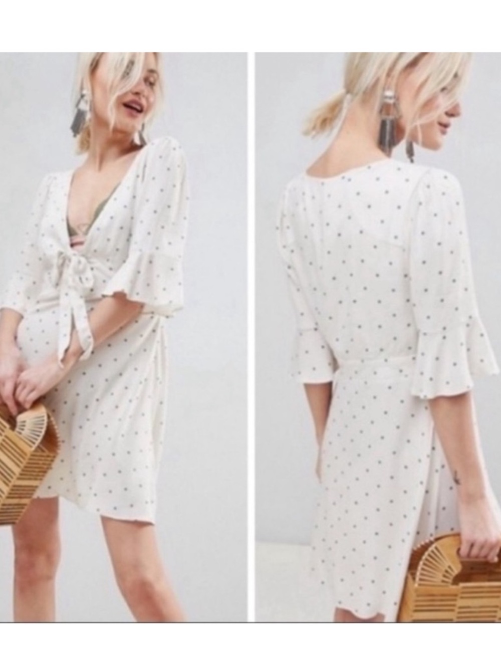 Free People All Yours Polka Dot Mini Dress